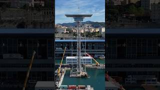 La Nuova Torre Piloti del porto di Genova alta 65 metri Drone DroneGenovaProductions [upl. by Nedle539]