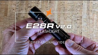 Fenix E28R V20 Rechargeable EDC Flashlight  Operational and Features Demonstration [upl. by Gaige655]