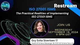 The Practical Realities of Implementing ISO 27001 ISMS [upl. by Lodie]