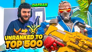 I Ran Into Dafran Doing Unranked to TOP 500 on Pharah [upl. by Rdnaskela]