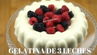 GELATINA BASICA DE TRES LECHES [upl. by Tema]