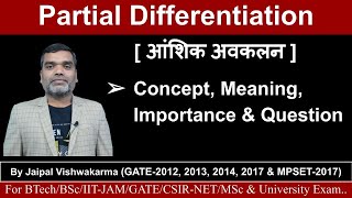 Partial Differentiation in Hindi [upl. by Ayojal781]