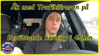 Åk med Trafikläraren på berättande körning i stadskörning 4KUHD [upl. by Acnalb]