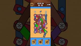 Wood Nuts amp Bolts Puzzle Level 28 [upl. by Tripp]