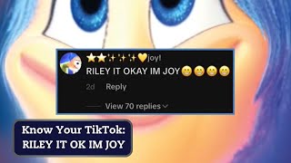 quotRiley It Ok Im Joy 😁😁😁😁quot Spam Comment Explained [upl. by Coney]