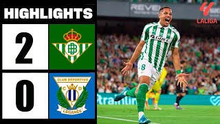 Gol de Vitor Roque  Real Betis vs Leganés 20 Resumen y Goles  LaLiga 202425 [upl. by Shaefer]