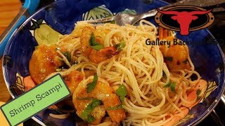 Shrimp Scampi served over angel hair pasta [upl. by Salomone]