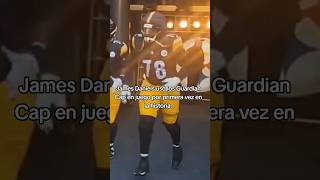 HISTÓRICO  James Daniels usa Guardian Cap en juego de NFL [upl. by Rihat]