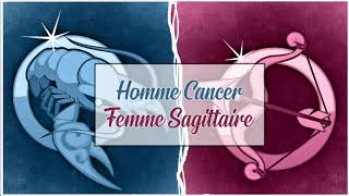 Homme Cancer ♋ Femme Sagittaire ♐ Compatibilité Astrologique Amoureuse [upl. by Dlorej183]