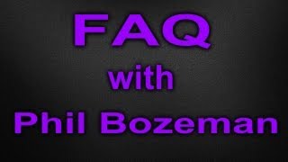 FAQ with Phil Bozeman [upl. by Dnalhsa]