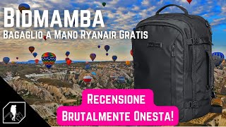 BIDMAMBA BAGAGLIO A MANO RYANAIR  Lunica recensione veramente ONESTA [upl. by Arayk222]