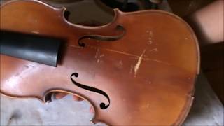 Repair of an old German Stradiuarius violin Neuner amp Hornsteiner workshop 803 [upl. by Elsey]