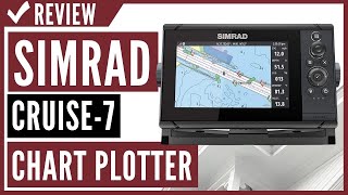 Simrad Cruise7 Chart Plotter with 7inch Screen and US Coastal Maps Installed Review [upl. by Kecaj582]