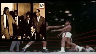 muhammad ali versus sonny liston 1964 w trash talk and the weigh ins [upl. by Jangro]