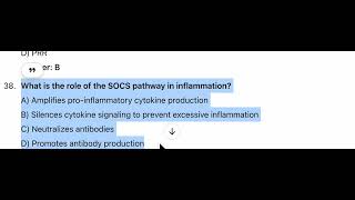 30 multiple choice In a cytokine storm which therapeutic strategy could help prevent tissue damage [upl. by Campman798]