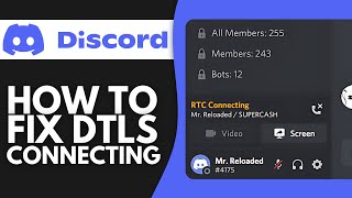 How to Fix DTLS Connecting on Discord 2024 [upl. by Crist659]