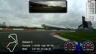 Clio 182  Silverstone Track day 200217  Fastest Lap [upl. by Alethea]