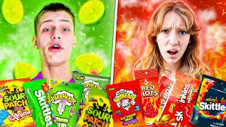 EATING Spicy Vs Sour Foods [upl. by Akselaw]