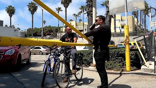 Police Stop Bike Thief then Let Him Walk Away on Santa Monica Beach [upl. by Raddatz]