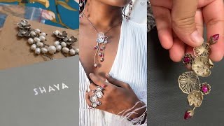 Caratlane silver jewellery unboxing  Caratlane shaya collection review  online silver jewellery [upl. by Jacobsohn]