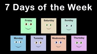 Days of the Week Song 7 Days of the Week Song [upl. by Yenttirb]