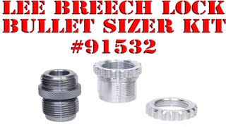 Lee Precisions new sizing kit for breech lock uses bushings to change calibers 91532 [upl. by Elleira]