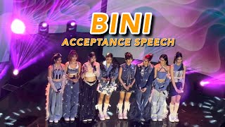 Billboard PH Rising Star  BINI Presented by Stell of SB19 [upl. by Aseiram777]