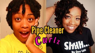 HOW TO DIY pipe cleaner curls  Sisterlocks [upl. by Mcmahon]