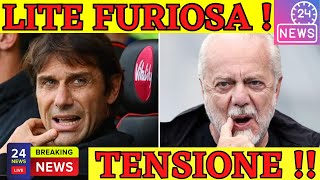 🟥ESCLUSIVA🟥 CAOS NAPOLI 😨 Conte al Capolinea⚽Ultimatum a De Laurentiis 😨 3 Colpi Subito o Addio 😮 [upl. by Delmor]