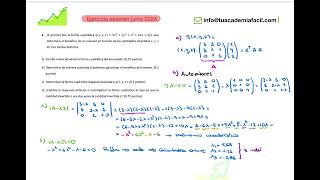 V17T43 EJERCICIO 2 EXAMEN JUNIO 2024  MATEMÁTICAS EMPRESARIALES GRADO ADE UNIR [upl. by Nrubyar]