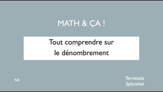 Tout comprendre sur le dénombrement [upl. by Naerda]