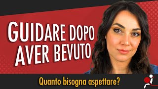 GUIDARE DOPO AVER BEVUTO quanto bisogna aspettare [upl. by Gussy]