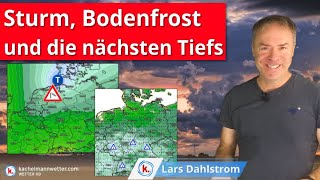 Stürmischer Freitag  Wochenende kühler mit örtlichem Bodenfrost [upl. by Batsheva]