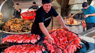 Compilation Meat Street Foods National and Traditional Foods Big Meat Factory Uzbek Cuisine [upl. by Chic]