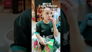 Trying American snacks🇺🇸 [upl. by Akiner]