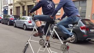 Tandem Tall Bike Fail [upl. by Lam]