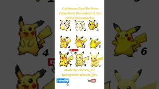 SUSCRIBETE Y Cuéntame Cual Te Gusto pikachu pokemon [upl. by Eelynnhoj231]