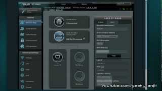 Asus RT N66U Wifi router admin interface [upl. by Naitsyrk]