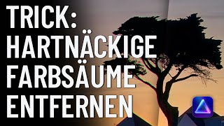 Luminar NEO ▲ TRICK ▲ Hartnäckige Farbsäume entfernen [upl. by Idnam]