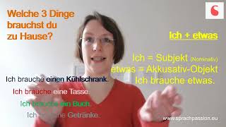 Unterschied Nominativ vs Akkusativ  Difference Nominative vs Accusative auf Deutsch  in German [upl. by Holle]