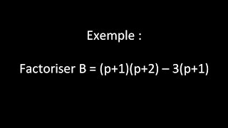 Ex  factoriser B  p 1p 2  3p 1 [upl. by Charisse725]