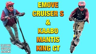 Emove Cruiser S Electric Scooter  4th Trip NO RECHARGING  Kaabo Mantis King GT GUEST APPEARANCE [upl. by Inar]