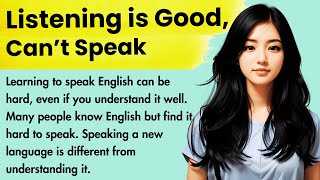 Listening is Good Can’t Speak  English Stories For Listening  Graded Reader  Basic English [upl. by Marnia]