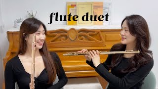 친구네 놀러가서 바흐 불기  J S Bach  Badinerie  BWV 1067  flute duet  바흐 바디네리 플룻 듀엣 연주 [upl. by Bloomer336]