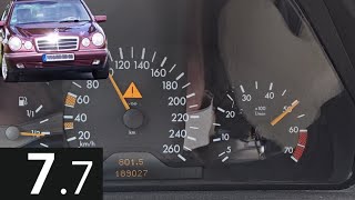 Mercedes W210 E320 4matic 0100 kmh 0200 kmh Acceleration [upl. by Revolc]