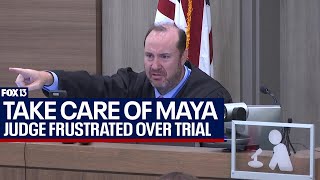 Judge frustrated with family attorney in Take Care of Maya trial [upl. by Michele]