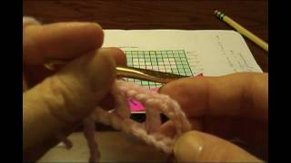 Filet Crochet Tutorial Part 1 of 6 [upl. by Nordgren624]