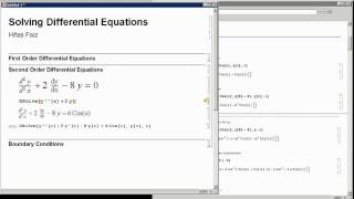 Solving Differential equations using Mathematica [upl. by Notlim]