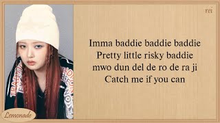 IVE Baddie Easy Lyrics [upl. by Lemmie]