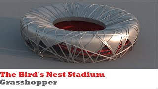 The Bird’s Nest Stadium  Parametric Modeling using Grasshopper [upl. by Alek436]